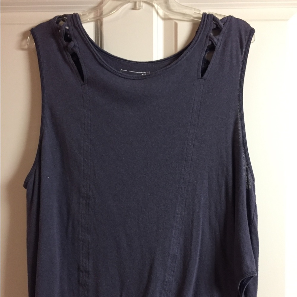 Shoulder cut out tank top